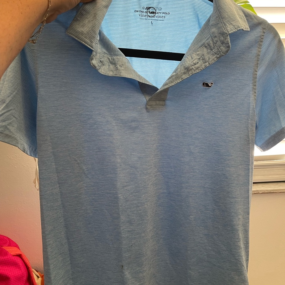 Vineyard Vines Boy’s Blue Performance Polo Shirt